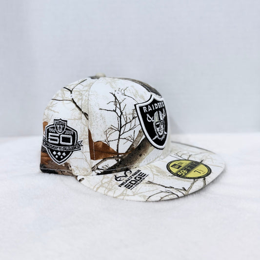New era exclusive 59FIFTY realtree edge Las Vegas raiders W/ 50th anniversary side patch